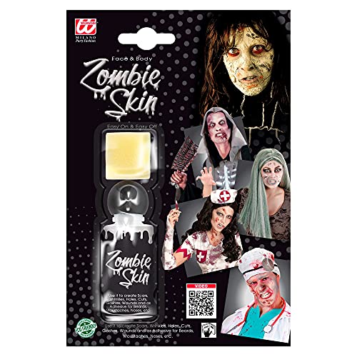 Widmann 01149 - Zombiehaut, in Flasche, mit Schwamm, Schminkzubehör, Halloween, Karneval, Mottoparty Widmann 01149 - Zombiehaut, in Flasche, mit Schwamm, Schminkzubehör, Halloween, Karneval, Mottoparty von W WIDMANN MILANO Party Fashion