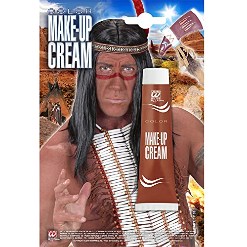 Widmann 01153 - Make-Up Indianer, Rot, in Tube, Schminke, Karneval, Mottoparty, Halloween Widmann 01153 - Make-Up Indianer, Rot, in Tube, Schminke, Karneval, Mottoparty, Halloween von W WIDMANN MILANO Party Fashion