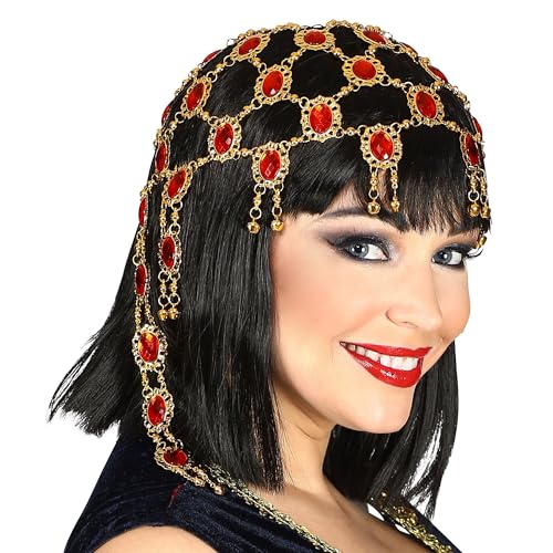 Widmann 01209 - Edelstein Kopfbedeckung, Kopfschmuck, Haremsdame, Odalisken, Karneval, Mottoparty von WIDMANN