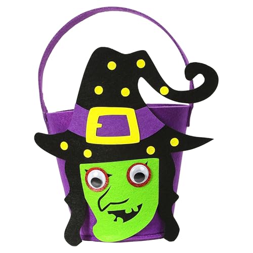 Widmann 01346 - Korb Süßes oder Saures Hexe, Tasche, Beutel, Halloween von W WIDMANN MILANO Party Fashion