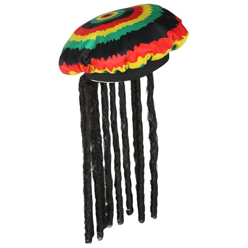 W WIDMANN MILANO Party Fashion 01899 - Rastamütze mit Dreadlocks, Rastafari, Hut, Kopfschmuck, Accessoire, Karneval, Mottoparty von W WIDMANN MILANO Party Fashion