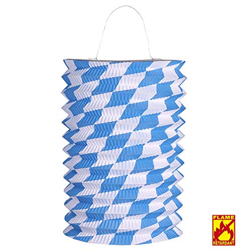 W WIDMANN MILANO Party Fashion 02502 - Bayerische Laterne, Ø 16 cm, 28 cm, flammenhemmend, Gartenparty, Mottoparty, Bierfest, Partydekoration von W WIDMANN MILANO Party Fashion
