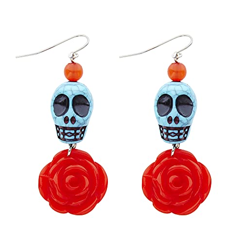Widmann 03507 - Ohrringe mit Totenkopf und Rose, Schmuck, Dia de los Muertos, Tag des Todes, Karneval, Halloween Widmann 03507 - Ohrringe mit Totenkopf und Rose, Schmuck, Dia de los Muertos, Tag des Todes, Karneval, Halloween von WIDMANN
