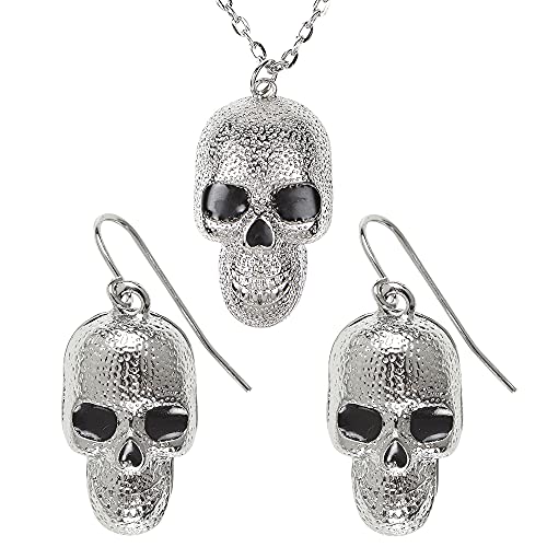 W WIDMANN MILANO Party Fashion 03512 - Schmuckset, Kette und Ohrringe, mit silberfarbenen Totenköpfen, Vampir, Rocker, Karneval, Mottoparty, Halloween W WIDMANN MILANO Party Fashion 03512 - Schmuckset, Kette und Ohrringe, mit silberfarbenen Totenköpfen, Vampir, Rocker, Karneval, Mottoparty, Halloween von W WIDMANN MILANO Party Fashion