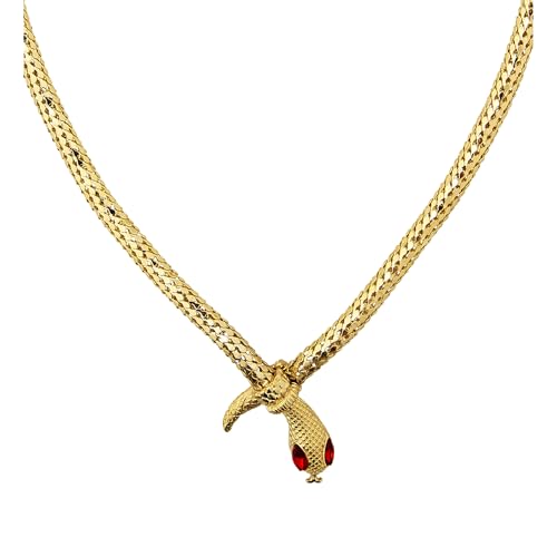 W WIDMANN MILANO Party Fashion 03574 - Schlangenkette, Gold, mit roten Steinaugen, Schmuck, Halsband, Cleopatra, Mottoparty, Karneval W WIDMANN MILANO Party Fashion 03574 - Schlangenkette, Gold, mit roten Steinaugen, Schmuck, Halsband, Cleopatra, Mottoparty, Karneval von W WIDMANN MILANO Party Fashion