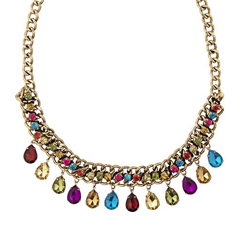 W WIDMANN MILANO Party Fashion 03579 - Halskette mit farbigen Steinen, Schmuck, Halsband, Dia de los Muertos, Karneval, Mottoparty von W WIDMANN MILANO Party Fashion