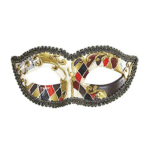 W WIDMANN MILANO Party Fashion 03602 - Augenmaske Venezianische Harlequin, Kostümzubehör, Accessoire, Halloween, Karneval, Mottoparty W WIDMANN MILANO Party Fashion 03602 - Augenmaske Venezianische Harlequin, Kostümzubehör, Accessoire, Halloween, Karneval, Mottoparty von W WIDMANN MILANO Party Fashion