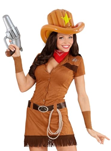 Widmann 04831 - Aufblasbarer Cowboy Hut, Cowgirl, Wilder Westen, Hut, Kostüm, Accessoire, Karneval, Mottoparty Widmann 04831 - Aufblasbarer Cowboy Hut, Cowgirl, Wilder Westen, Hut, Kostüm, Accessoire, Karneval, Mottoparty von W WIDMANN MILANO Party Fashion
