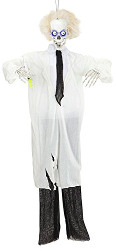 Widmann 04894 - Skelett tobender Wissenschaftler, 160 cm, mit beweglichen Light-Up Augen und Geräusch, Partydekoration, Halloween, Karneval, Mottoparty Widmann 04894 - Skelett tobender Wissenschaftler, 160 cm, mit beweglichen Light-Up Augen und Geräusch, Partydekoration, Halloween, Karneval, Mottoparty von W WIDMANN MILANO Party Fashion