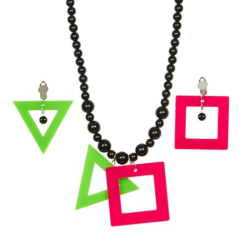 W WIDMANN MILANO Party Fashion 05838 - Schmuckset, Neonfarbene Kette, Ohrringe, Schmuck, Halskette, 80er Jahre, Karneval, Mottoparty W WIDMANN MILANO Party Fashion 05838 - Schmuckset, Neonfarbene Kette, Ohrringe, Schmuck, Halskette, 80er Jahre, Karneval, Mottoparty von W WIDMANN MILANO Party Fashion
