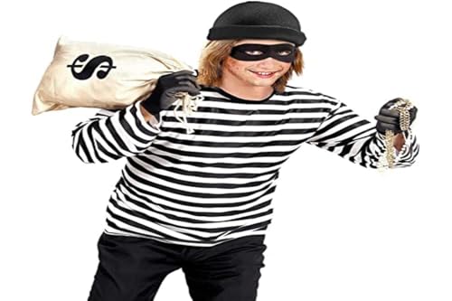 W WIDMANN MILANO Party Fashion 07418 - Kinderkostüm Dieb, Gauner, Einbrecher, Karneval, Mottoparty W WIDMANN MILANO Party Fashion 07418 - Kinderkostüm Dieb, Gauner, Einbrecher, Karneval, Mottoparty von W WIDMANN MILANO Party Fashion