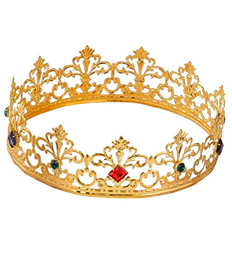 Widmann 09561 - Königliche Krone mit Edelsteinen, Schmuck, Kopfschmuck, König, Karneval, Mottoparty Widmann 09561 - Königliche Krone mit Edelsteinen, Schmuck, Kopfschmuck, König, Karneval, Mottoparty von WIDMANN MILANO PARTY FASHION
