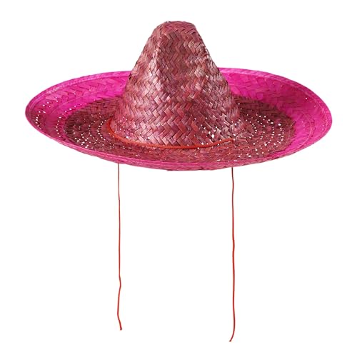 W WIDMANN MILANO Party Fashion 1428G - Sombrero, Rosa, ca. 48 cm, Mexiko, Hut, Kopfschmuck, Accessoire, Karneval, Mottoparty von W WIDMANN MILANO Party Fashion