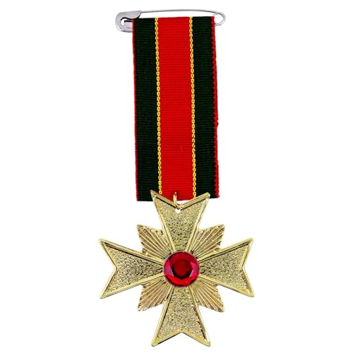 W WIDMANN MILANO Party Fashion 21031 - Historische Uniformmedaille, Soldat, Brosche, Auszeichnung, Karneval, Mottoparty von W WIDMANN MILANO Party Fashion