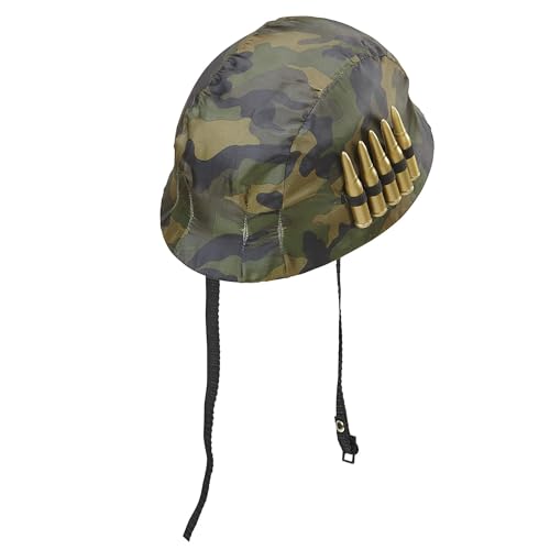 W WIDMANN MILANO Party Fashion 23938 - Soldatenhelm mit Munition, Soldat, Bundeswehr, Hut, Kopfschmuck, Accessoire, Mottoparty, Karneval W WIDMANN MILANO Party Fashion 23938 - Soldatenhelm mit Munition, Soldat, Bundeswehr, Hut, Kopfschmuck, Accessoire, Mottoparty, Karneval von W WIDMANN MILANO Party Fashion