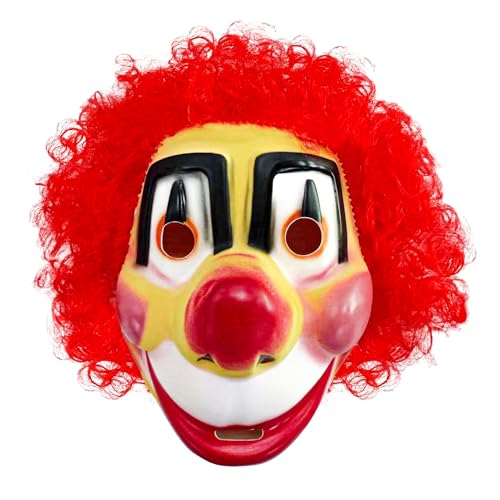 Widmann 26641 Clown-Maske für Kinder, Unisex, mit Haaren, aus Kunststoff, Zirkus, Karneval, Mottopartys, Einheitsgröße Widmann 26641 Clown-Maske für Kinder, Unisex, mit Haaren, aus Kunststoff, Zirkus, Karneval, Mottopartys, Einheitsgröße von W WIDMANN MILANO Party Fashion