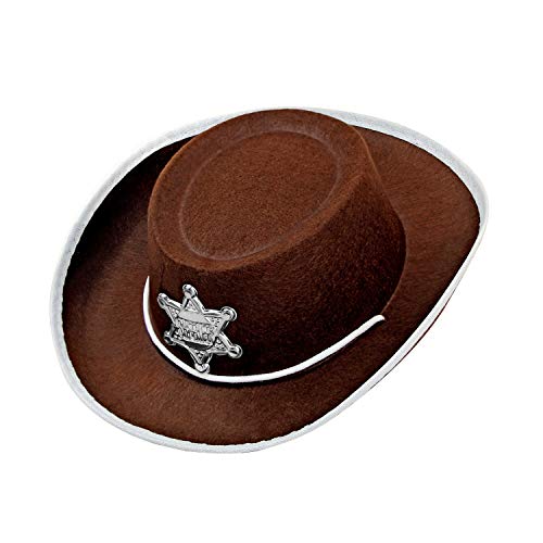 W WIDMANN MILANO Party Fashion 27713 - Cowboy Hut für Kinder, aus Filz, Braun, Wilder Westen, Hut, Accessoire, Karneval, Mottoparty W WIDMANN MILANO Party Fashion 27713 - Cowboy Hut für Kinder, aus Filz, Braun, Wilder Westen, Hut, Accessoire, Karneval, Mottoparty von W WIDMANN MILANO Party Fashion
