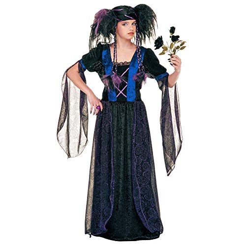 W WIDMANN MILANO Party Fashion - Kinderkostüm Gotische Prinzessin, Kleid, Kopfbedeckung mit Schleier, Gothic, Adlige von WIDMANN MILANO PARTY FASHION
