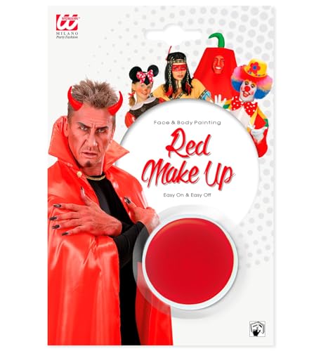 W WIDMANN MILANO Party Fashion - Make-Up, Theaterschminke in der Dose, 9,6 ml, Schminke, Mottoparty, Karneval, Halloween von WIDMANN MILANO PARTY FASHION