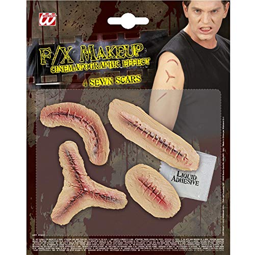 Widmann 4163T - Spezial Effekt Set genähte Narben, Horror, Halloween, Karneval, Fasching, Mottoparty Widmann 4163T - Spezial Effekt Set genähte Narben, Horror, Halloween, Karneval, Fasching, Mottoparty von W WIDMANN