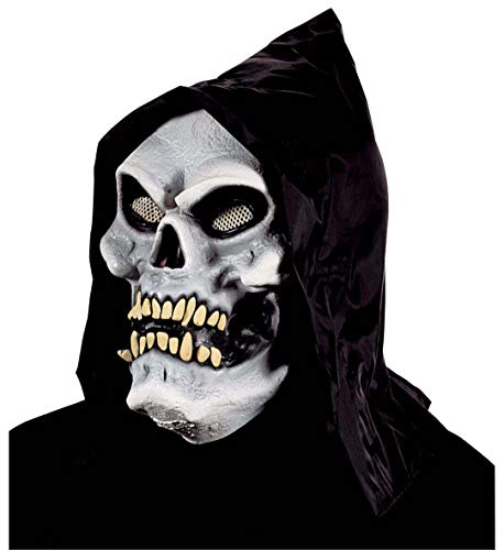 Widmann 4597K - Kapuzen Schädelmaske, mit leuchtenden Augen und Zähnen, sortiert in 2 Farben, Kostümzubehör, Accessoire, Totenkopf, Karneval, Mottoparty, Halloween Widmann 4597K - Kapuzen Schädelmaske, mit leuchtenden Augen und Zähnen, sortiert in 2 Farben, Kostümzubehör, Accessoire, Totenkopf, Karneval, Mottoparty, Halloween von W WIDMANN