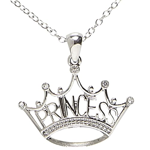 Widmann 46759 - Halskette, mit Prinzessinnenkrone, Schmuck, Kostümaccessoire, Märchenprinzessin, Mottoparty, Karneval von W WIDMANN MILANO Party Fashion