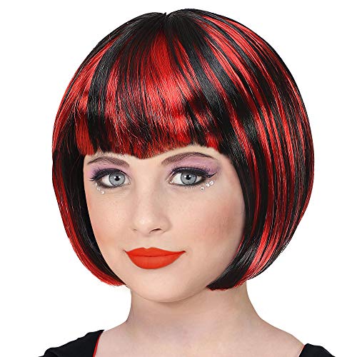 Widmann 46921 - Kinderperücke Halloween, rot-schwarz, Gothik, Vampir, Halloween, Karneval, Mottoparty Widmann 46921 - Kinderperücke Halloween, rot-schwarz, Gothik, Vampir, Halloween, Karneval, Mottoparty von W WIDMANN MILANO Party Fashion