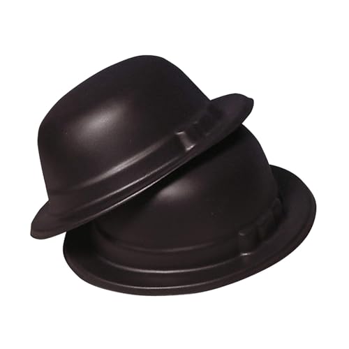 Widmann 5500B - Party-Hut Melone, Schwarz, aus Kunststoff, Kopfbedeckung, Kostüm, Verkleidung, Karneval, Mottoparty Widmann 5500B - Party-Hut Melone, Schwarz, aus Kunststoff, Kopfbedeckung, Kostüm, Verkleidung, Karneval, Mottoparty von WIDMANN MILANO PARTY FASHION