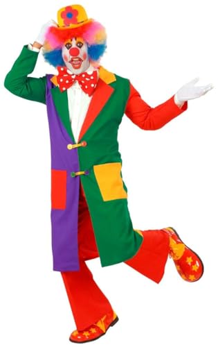 W WIDMANN MILANO Party Fashion - Kostüm Clown, Mantel, Zirkus Clown, Spaßmacher, lustige Verkleidung W WIDMANN MILANO Party Fashion - Kostüm Clown, Mantel, Zirkus Clown, Spaßmacher, lustige Verkleidung von W WIDMANN MILANO Party Fashion
