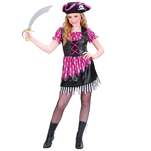 W WIDMANN MILANO Party Fashion - Kinderkostüm Seeräuber, Kleid mit Hut, Piratin, Freibeuter von Sancto