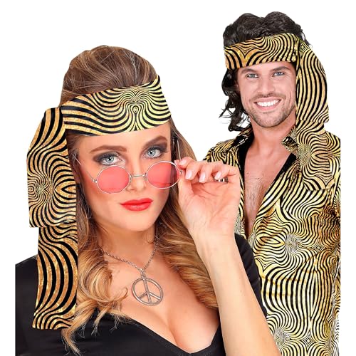 W WIDMANN MILANO Party Fashion - 60er und 70er Jahre Stirnband, Haarband, Hippie, Flower Power, Accessoire, Karneval von W WIDMANN MILANO Party Fashion