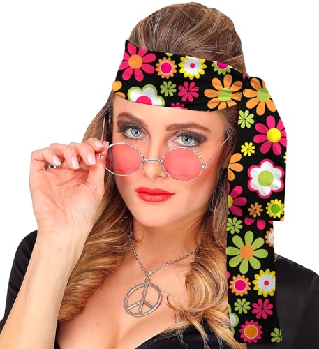 Widmann - 60er und 70er Jahre Stirnband, Haarband, Hippie, Flower Power, Accessoire, Karneval Widmann - 60er und 70er Jahre Stirnband, Haarband, Hippie, Flower Power, Accessoire, Karneval von W WIDMANN MILANO Party Fashion