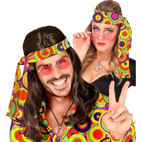 Widmann - 60er und 70er Jahre Stirnband, Haarband, Hippie, Flower Power, Accessoire, Karneval Widmann - 60er und 70er Jahre Stirnband, Haarband, Hippie, Flower Power, Accessoire, Karneval von W WIDMANN MILANO Party Fashion