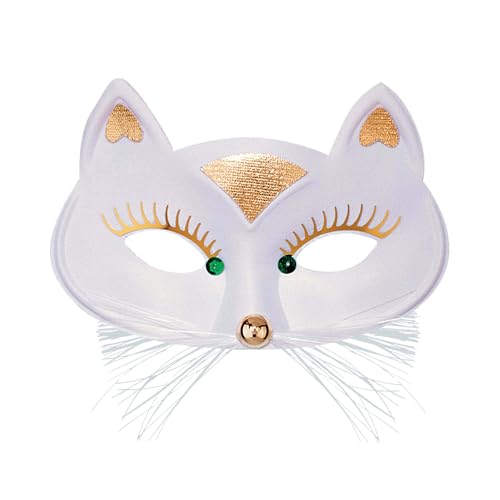 WIDMANN 64642 - Augenmaske Weiße Katze, Tiermaske, Accessoire, Maskenball, Mottoparty, Karneval WIDMANN 64642 - Augenmaske Weiße Katze, Tiermaske, Accessoire, Maskenball, Mottoparty, Karneval von WIDMANN