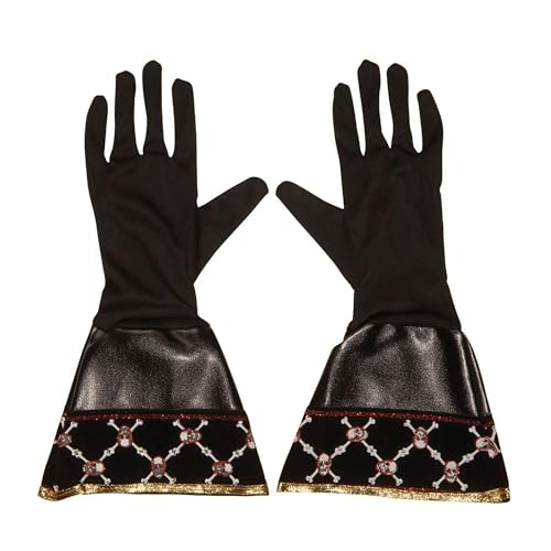 W WIDMANN MILANO Party Fashion 7094G - Handschuhe Piraten, Kunstleder, Schwarz, Halloween, Karneval, Mottoparty W WIDMANN MILANO Party Fashion 7094G - Handschuhe Piraten, Kunstleder, Schwarz, Halloween, Karneval, Mottoparty von W WIDMANN MILANO Party Fashion