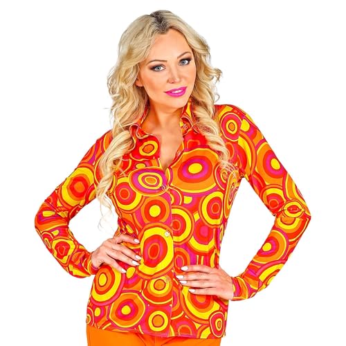 W WIDMANN MILANO Party Fashion - 70er Jahre Bluse für Damen, Disco Fever, Hemd, Faschingskostüme W WIDMANN MILANO Party Fashion - 70er Jahre Bluse für Damen, Disco Fever, Hemd, Faschingskostüme von W WIDMANN MILANO Party Fashion