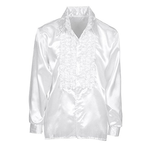 W WIDMANN MILANO Party Fashion - 70 Jahre Disco Fashion Hemd, langarm, aus Satin, Herrenhemd von WIDMANN