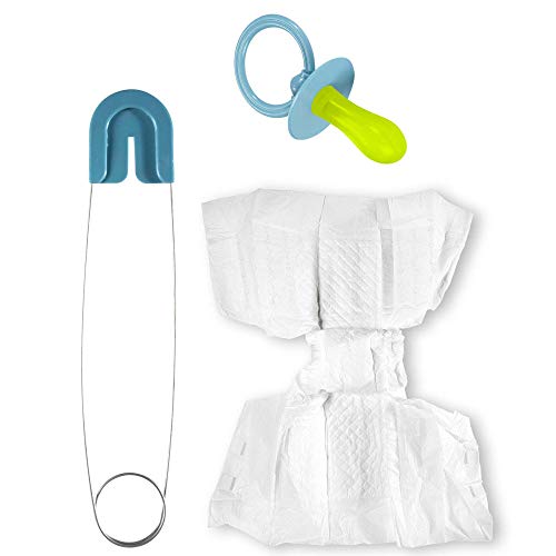 W WIDMANN MILANO Party Fashion 82522 - Baby Set, Windel, Stecknadel und Schnuller, Mottoparty, Karneval W WIDMANN MILANO Party Fashion 82522 - Baby Set, Windel, Stecknadel und Schnuller, Mottoparty, Karneval von W WIDMANN MILANO Party Fashion