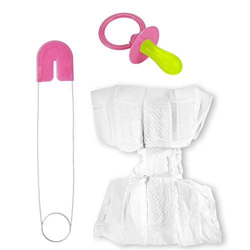W WIDMANN MILANO Party Fashion 82522 - Baby Set, Windel, Stecknadel und Schnuller, Mottoparty, Karneval W WIDMANN MILANO Party Fashion 82522 - Baby Set, Windel, Stecknadel und Schnuller, Mottoparty, Karneval von W WIDMANN MILANO Party Fashion
