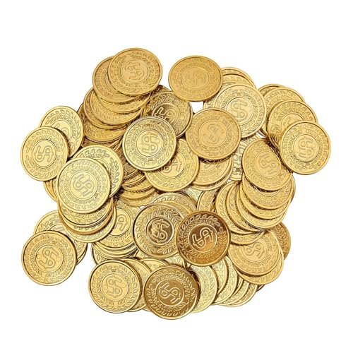 W WIDMANN MILANO Party Fashion 86865 - Set 100 Goldene Münzen, Spielgeld, Cowboy, Casino, Araber, Scheich, Schatz, Pirat, Kostümzubehör, Accessoire, Karneval, Mottoparty W WIDMANN MILANO Party Fashion 86865 - Set 100 Goldene Münzen, Spielgeld, Cowboy, Casino, Araber, Scheich, Schatz, Pirat, Kostümzubehör, Accessoire, Karneval, Mottoparty von W WIDMANN MILANO Party Fashion