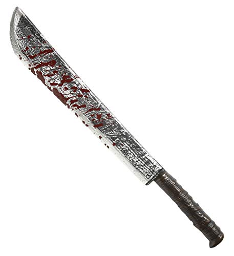 W WIDMANN MILANO Party Fashion 9539M - Machete, Kunststoff, blutig, Länge ca. 75cm, Schwert, Dolch, Serienkiller, Grim Reaper, Zubehör, Accessoire, Karneval, Mottoparty, Halloween von W WIDMANN MILANO Party Fashion