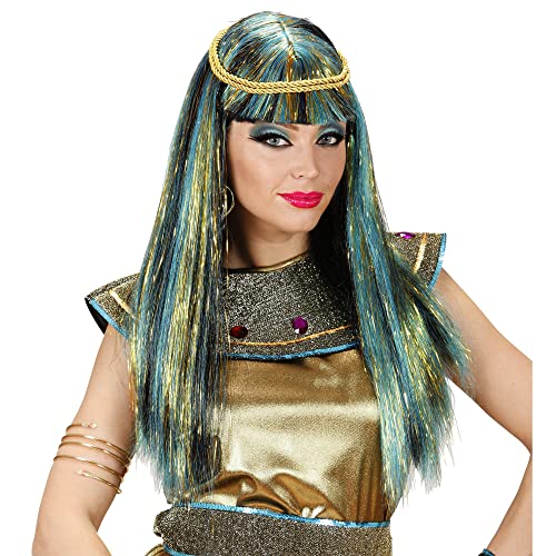 Widmann C0584 - Perücke Cleopatra, blau-gold, "New Age", Ägypterin, Karneval, Mottoparty Widmann C0584 - Perücke Cleopatra, blau-gold, "New Age", Ägypterin, Karneval, Mottoparty von W WIDMANN