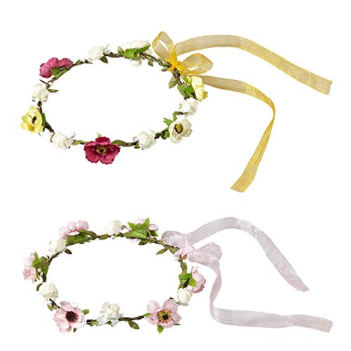 Widmann - Diadem mit Blumen und Bändern von W WIDMANN MILANO Party Fashion