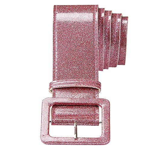 W WIDMANN MILANO Party Fashion, PINK GLITTER BELT, funkelnde Pailletten, Länge 120 cm, optimaler Komfort, lebendige rosa Farbe, trendiges Accessoire für alle Anlässe von W WIDMANN MILANO Party Fashion