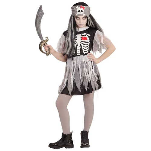 Widmann - Kinderkostüm Geisterschiffpiratin, Kleid, Kopftuch, Halloween, Karneval, Mottoparty von W WIDMANN MILANO Party Fashion
