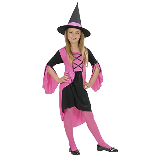 Widmann - Kinderkostüm Hexe, Kleid und Hexenhut, rosa, Motto-Party, Karneval, Halloween Widmann - Kinderkostüm Hexe, Kleid und Hexenhut, rosa, Motto-Party, Karneval, Halloween von W WIDMANN MILANO Party Fashion