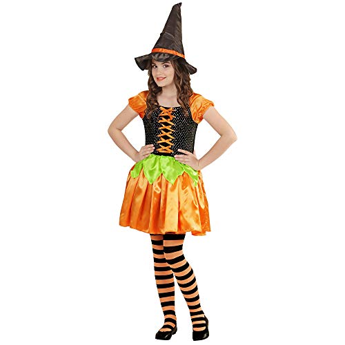 W WIDMANN MILANO Party Fashion - Kinderkostüm Hexe Kürbis, Kleid mit holografischen Pailletten und Hut, Halloween W WIDMANN MILANO Party Fashion - Kinderkostüm Hexe Kürbis, Kleid mit holografischen Pailletten und Hut, Halloween von W WIDMANN MILANO Party Fashion