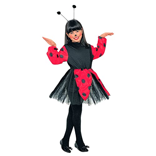 W WIDMANN MILANO Party Fashion - Kinderkostüm Marienkäfer, Kleid und Haarreif, Tierkostüm von WIDMANN