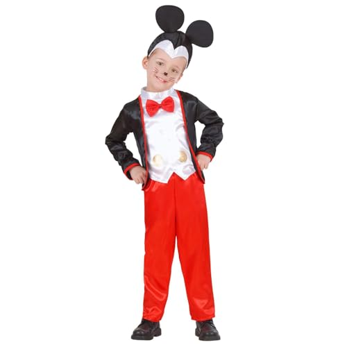 W WIDMANN MILANO Party Fashion - Kinderkostüm Maus, Jacke mit Weste und Fliege, Hose, Kopfbedeckung, Tierkostüm von WIDMANN MILANO PARTY FASHION