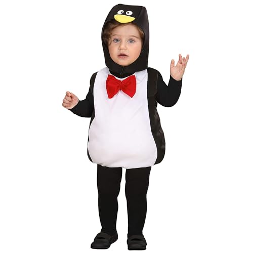 Widmann 8003558189502 1895E - Kleinkindkostüm Pinguin, Overall und Kopfbedeckung, Einheitsgröße von WIDMANN